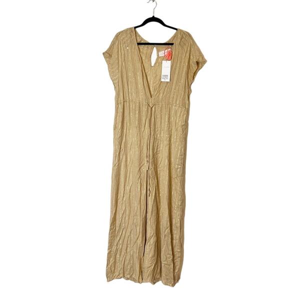 NWT Sundress sequin jumpsuit Roma tan sz XS S - Picture 4 of 7